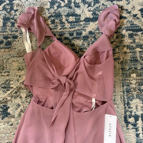 NWT Azazie Everett Dusty Rose Bridesmaid
Formal Dress Boho size A6 - Picture 5 of 7